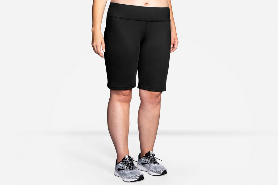 Brooks Women's Venture Bermuda Bottoms Black ( TPIDJ2173 )